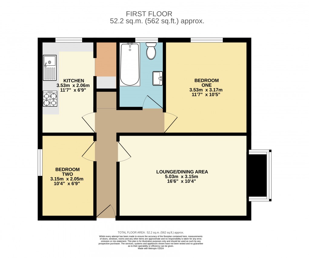 Floorplan for Dunstable, Bedfordshire