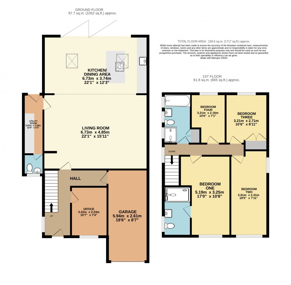 Floorplan for Kensworth, Bedfordshire