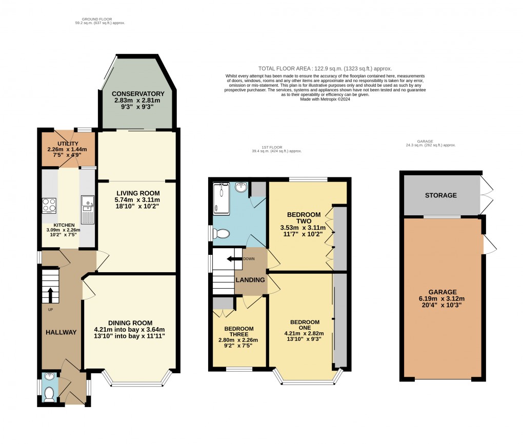 Floorplan for Dunstable, Bedfordshire