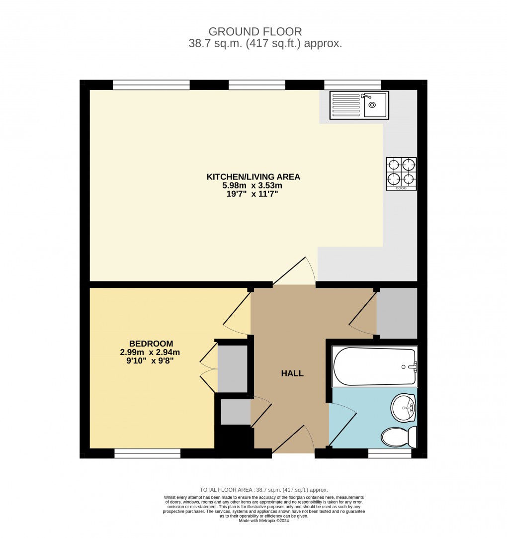 Floorplan for Dunstable, Bedfordshire