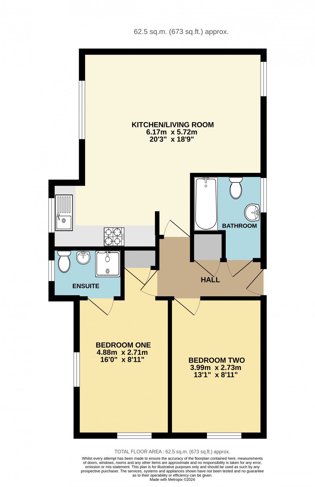 Floorplan for Dunstable, Bedfordshire