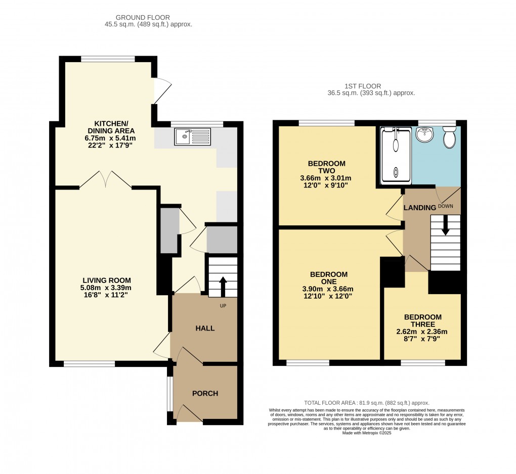 Floorplan for Dunstable, Bedfordshire