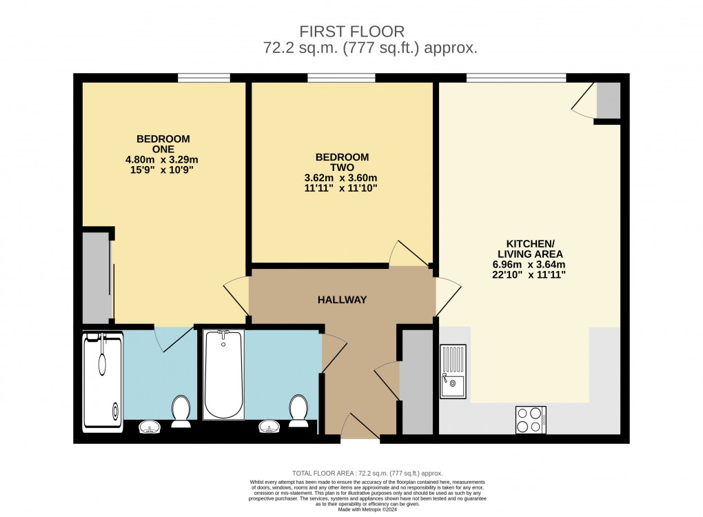 Floorplan for Frances Drive, Dunstable