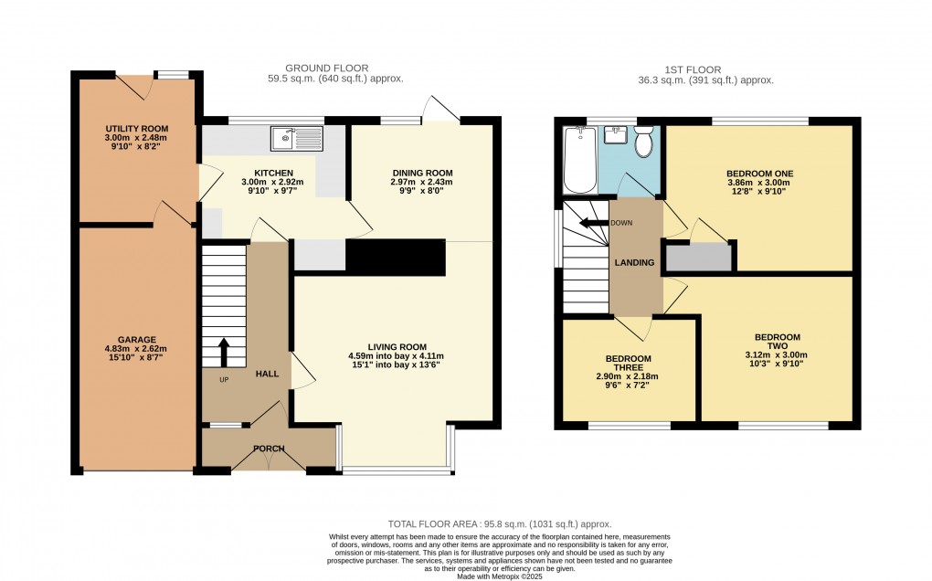 Floorplan for Dunstable, Bedfordshire