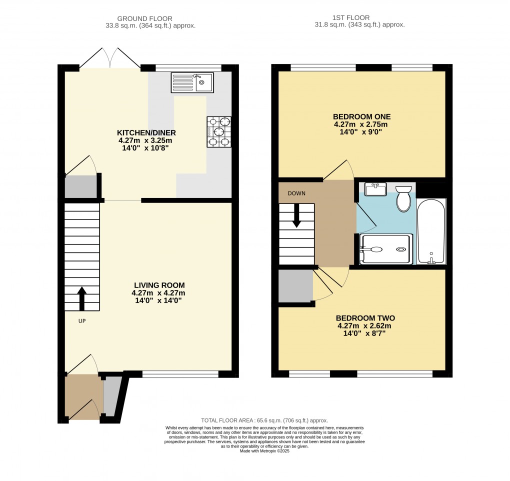 Floorplan for Dunstable, Bedfordshire