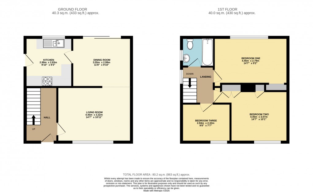 Floorplan for Dunstable, Bedfordshire