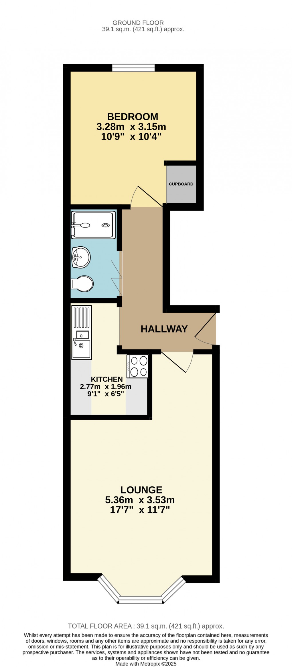 Floorplan for Dunstable, Bedfordshire