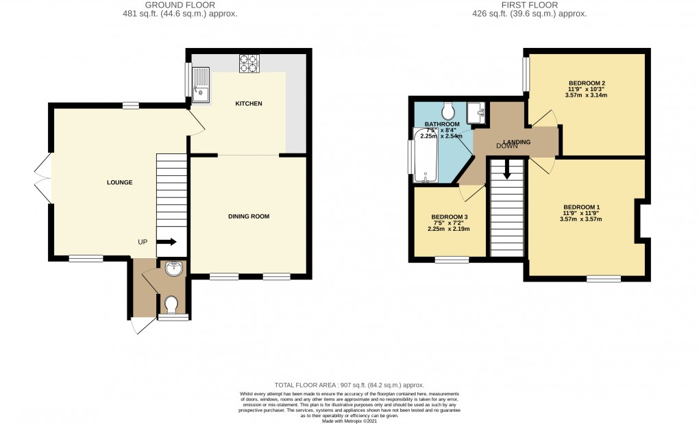 Floorplan for Greenfield, Bedford, Bedfordshire