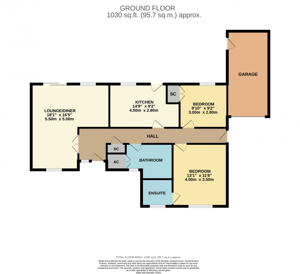 Floorplan for Toddington, Bedfordshire