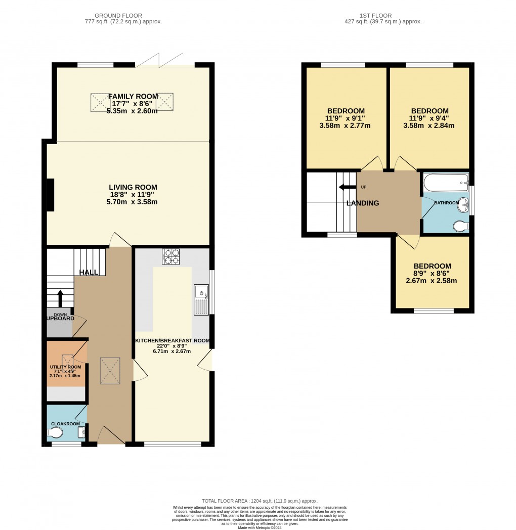 Floorplan for Stopsley, Bedfordshire