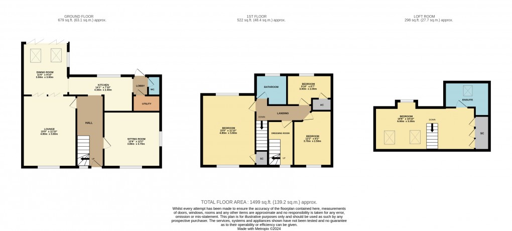 Floorplan for Westoning, Bedfordshire