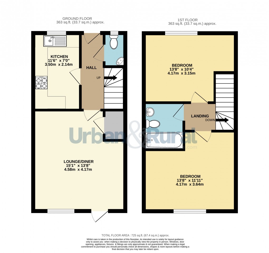 Floorplan for Stewartby, Bedfordshire