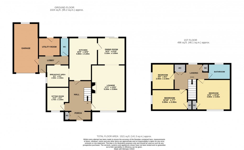 Floorplan for Ampthill, Bedfordshire