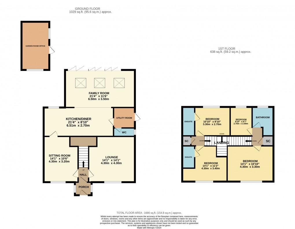 Floorplan for Harlington, Bedfordshire