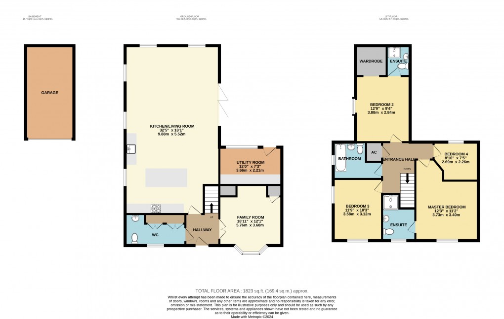 Floorplan for Silsoe, Bedfordshire