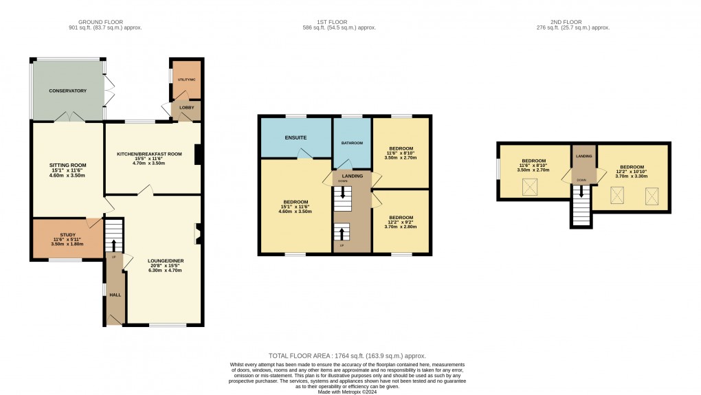 Floorplan for Pulloxhill, Bedfordshire