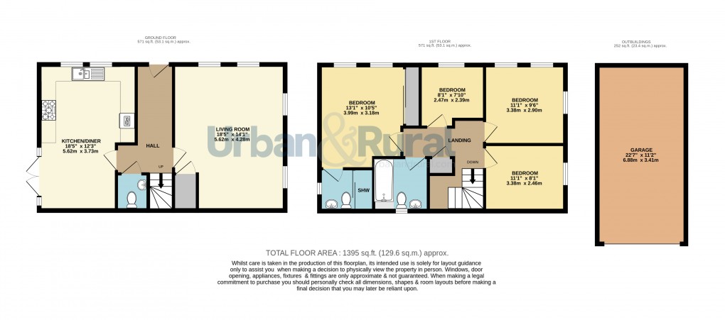 Floorplan for Flitwick, Bedfordshire