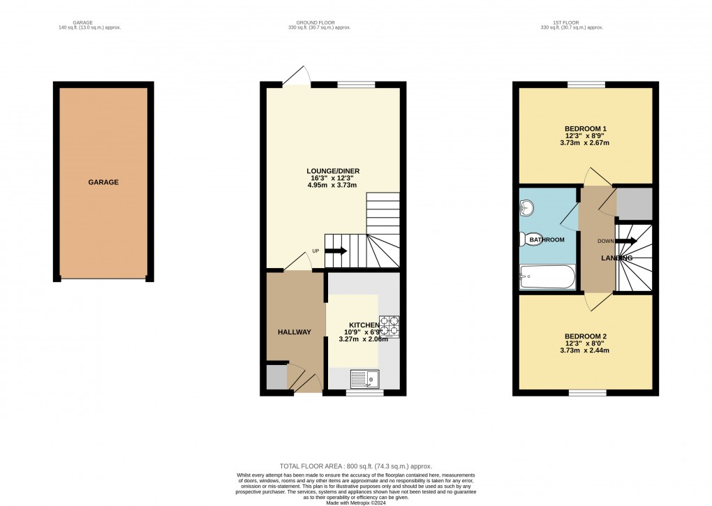 Floorplan for Flitwick, Bedfordshire