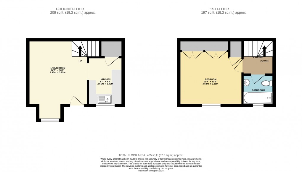 Floorplan for Flitwick, Bedfordshire