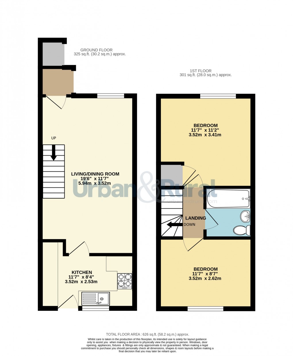 Floorplan for Flitwick, Bedfordshire