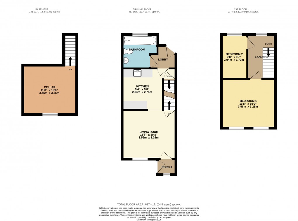 Floorplan for Greenfield, Bedfordshire