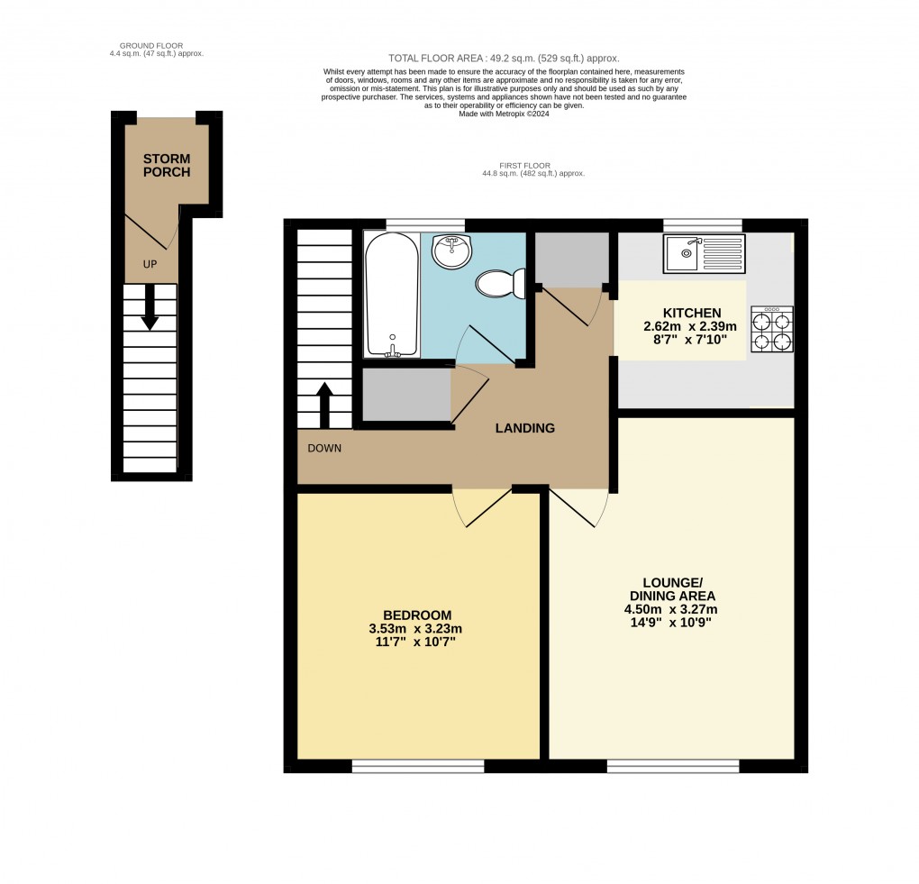 Floorplan for Leighton Buzzard, Bedfordshire