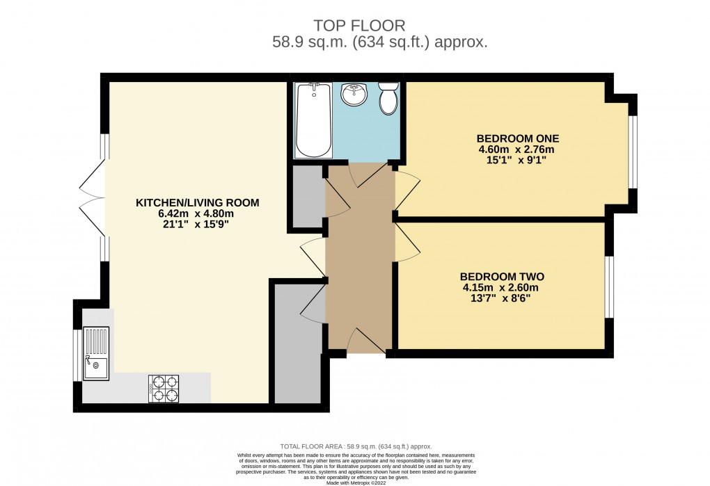 Floorplan for Dunstable, Bedfordshire