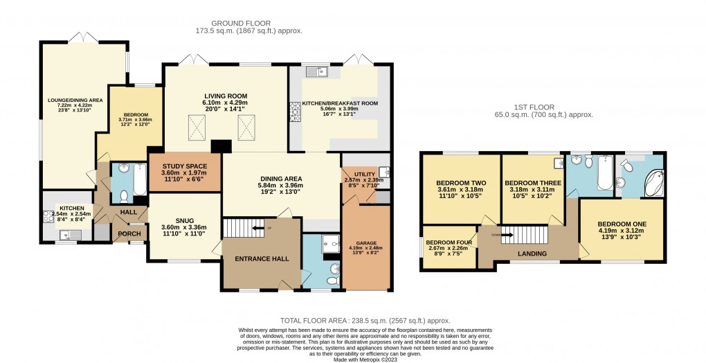 Floorplan for Dunstable, Bedfordshire