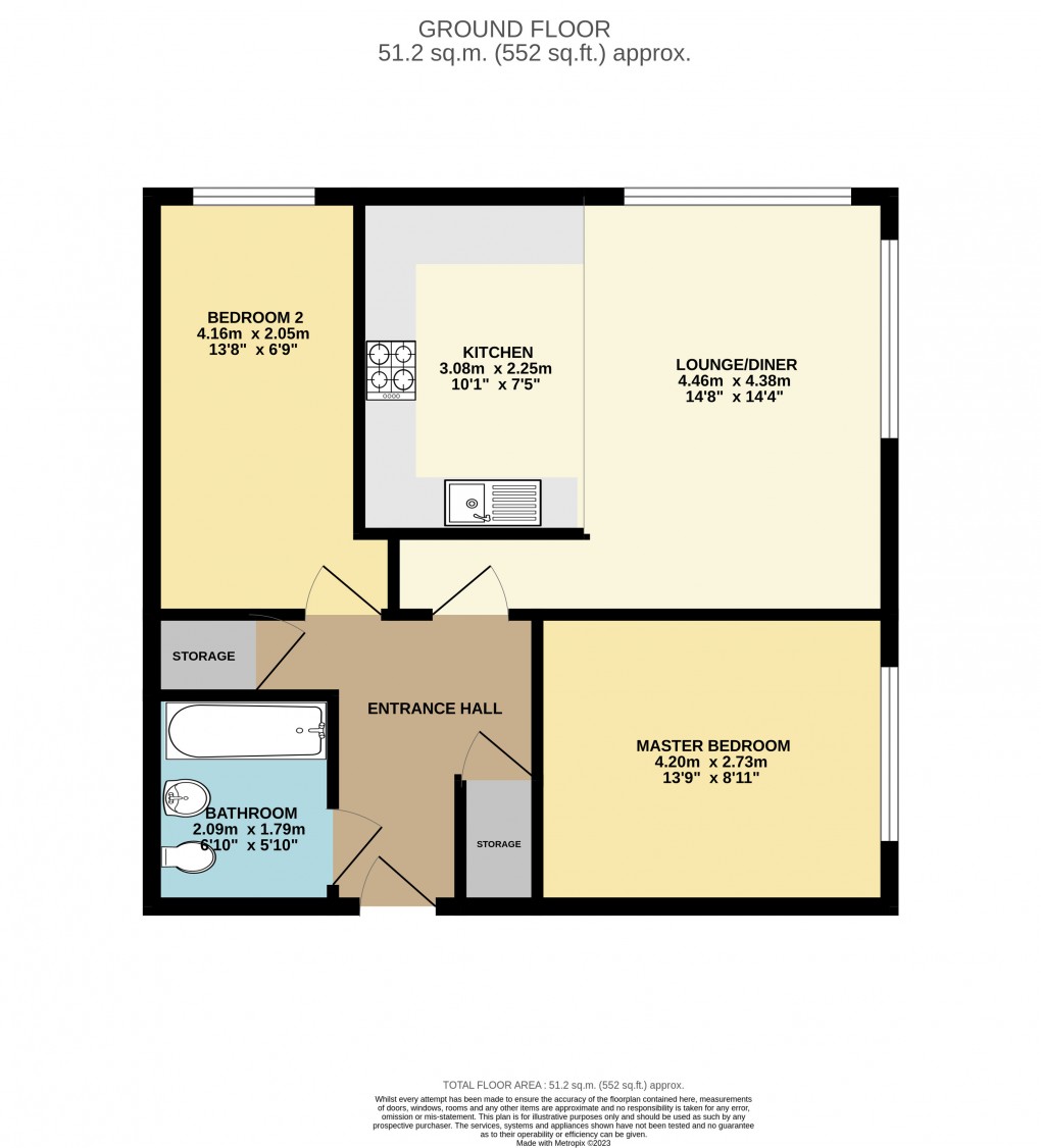 Floorplan for Bletchley, Bucks