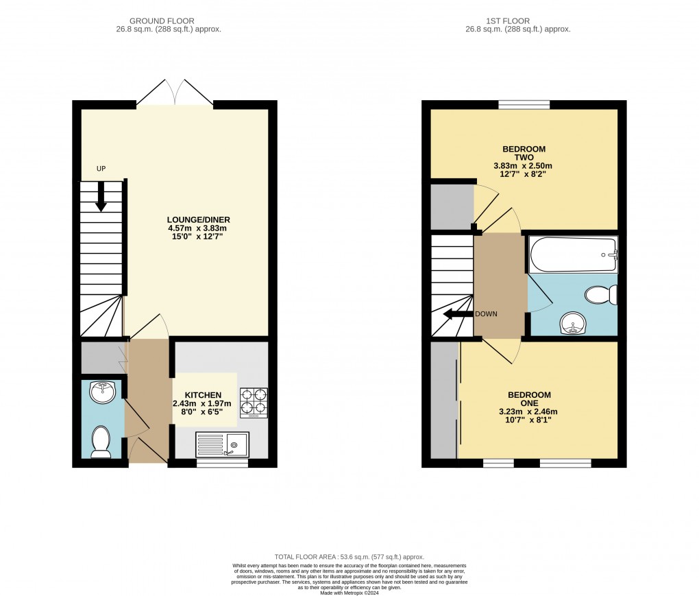 Floorplan for Leighton Buzzard, Bedfordshire