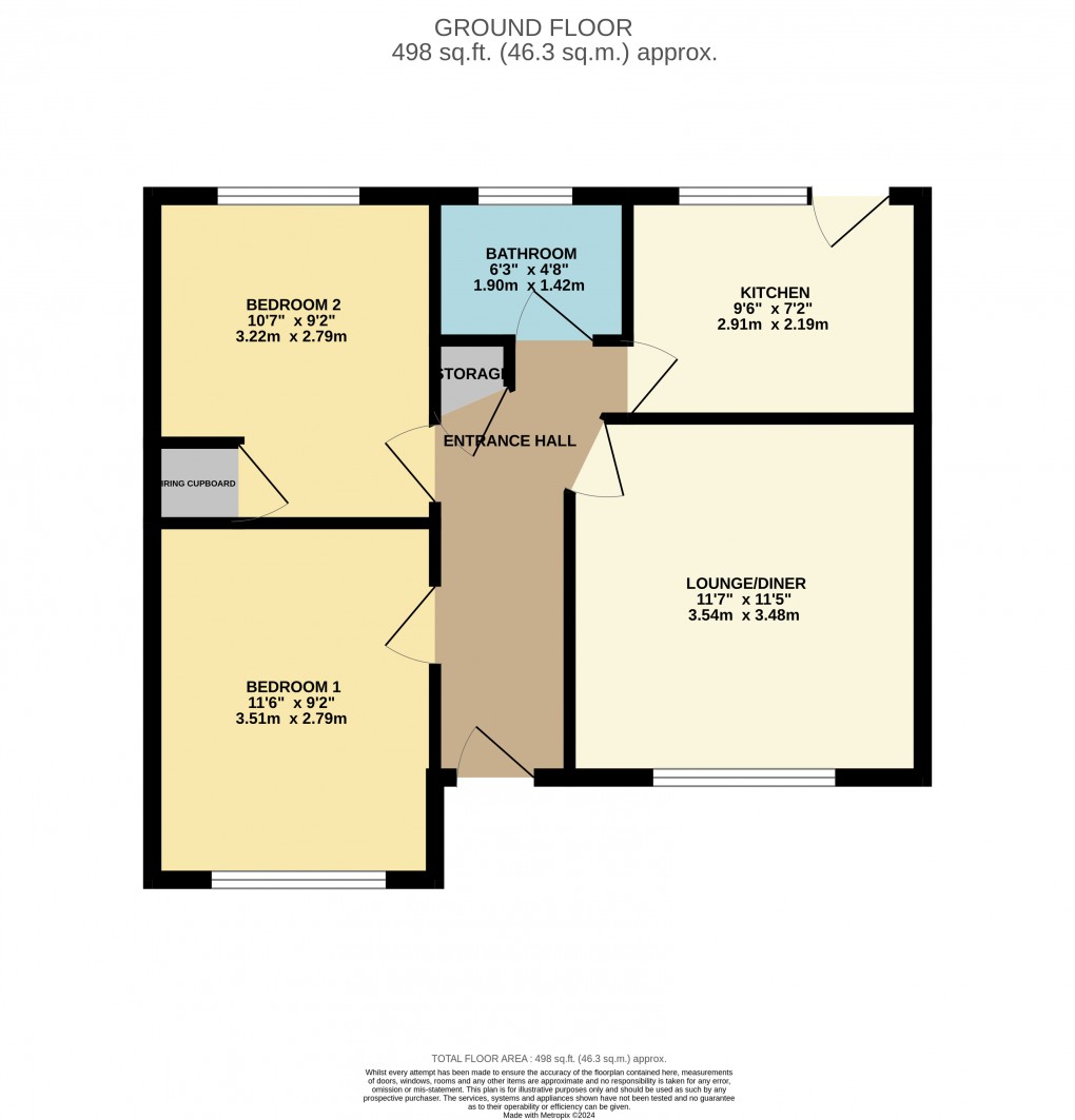 Floorplan for Luton