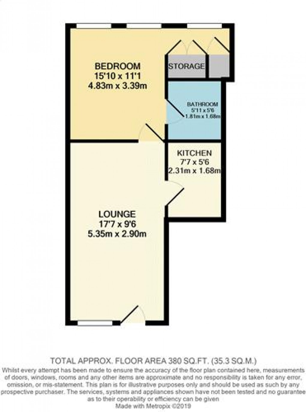 Floorplan for Cardiff Road, Luton