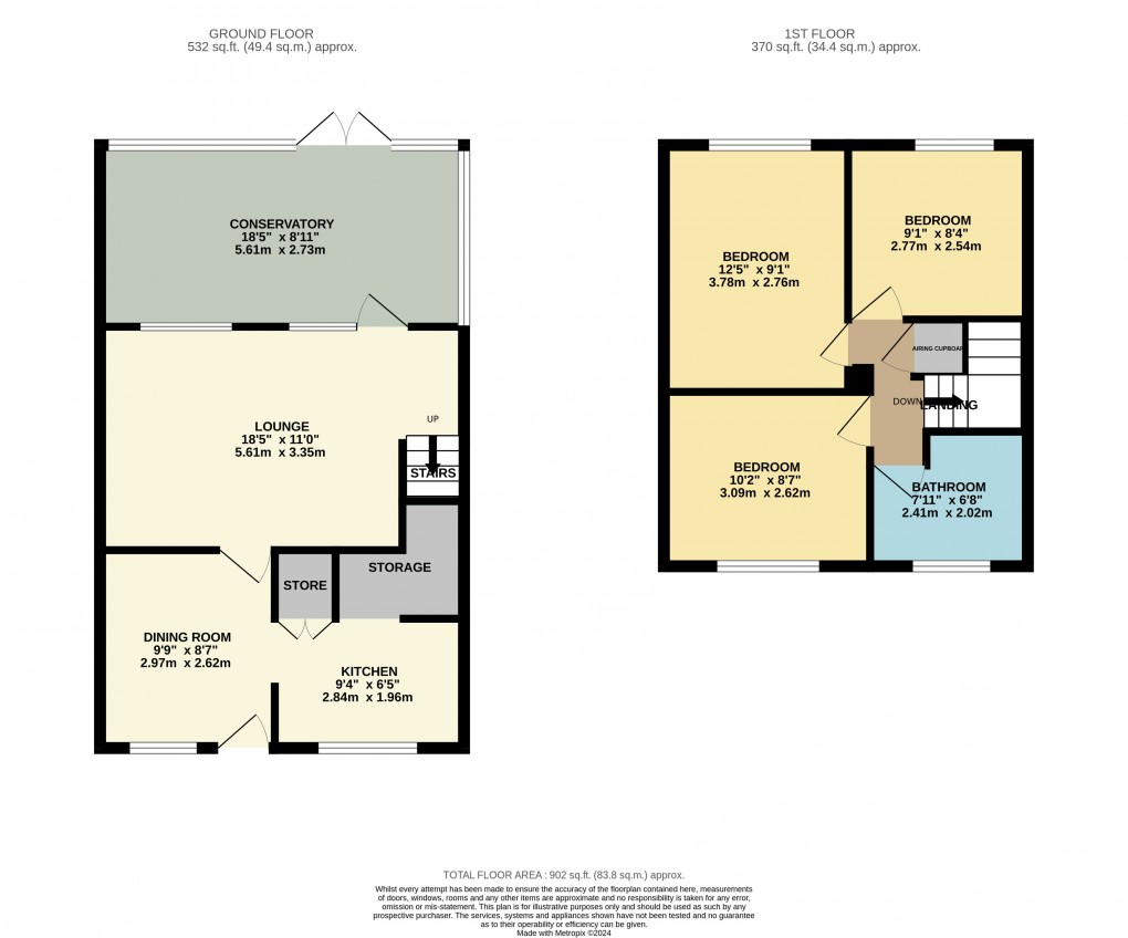 Floorplan for Houghton Regis, Dunstable, Bedfordshire