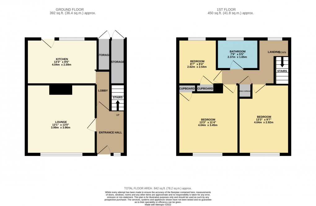 Floorplan for Houghton Regis, Dunstable, Bedfordshire