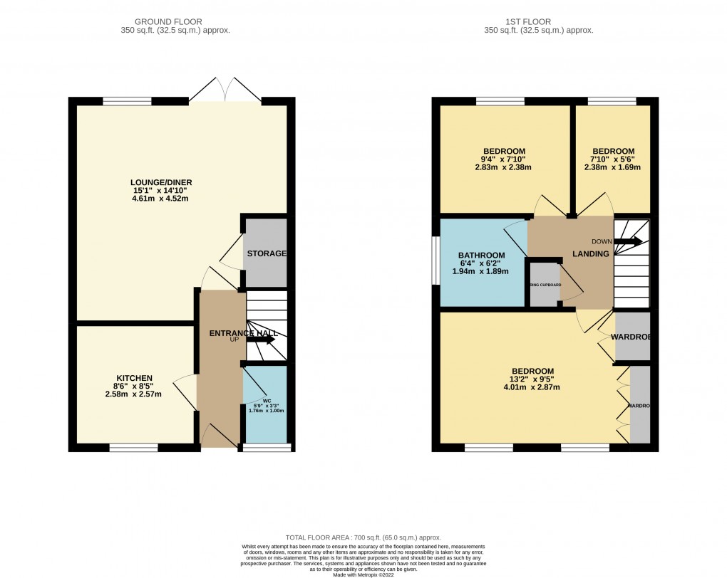 Floorplan for Luton, Bedfordshire