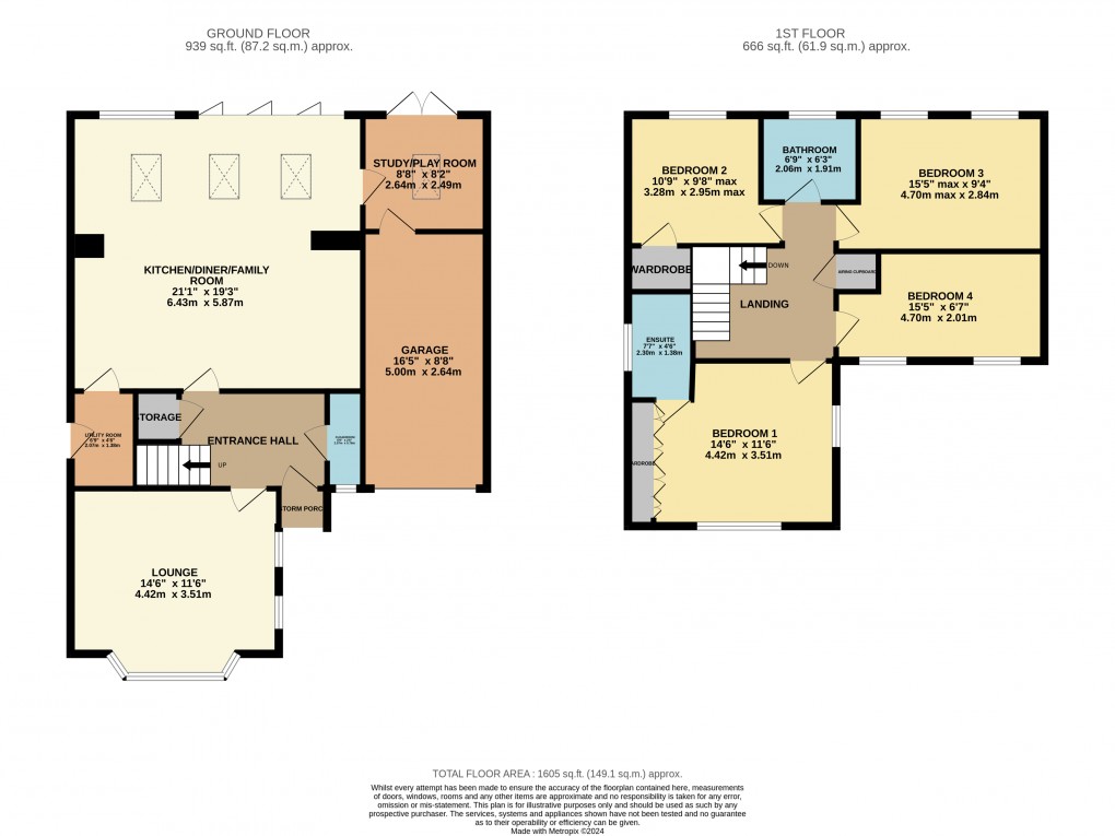 Floorplan for Luton, Bedfordshire