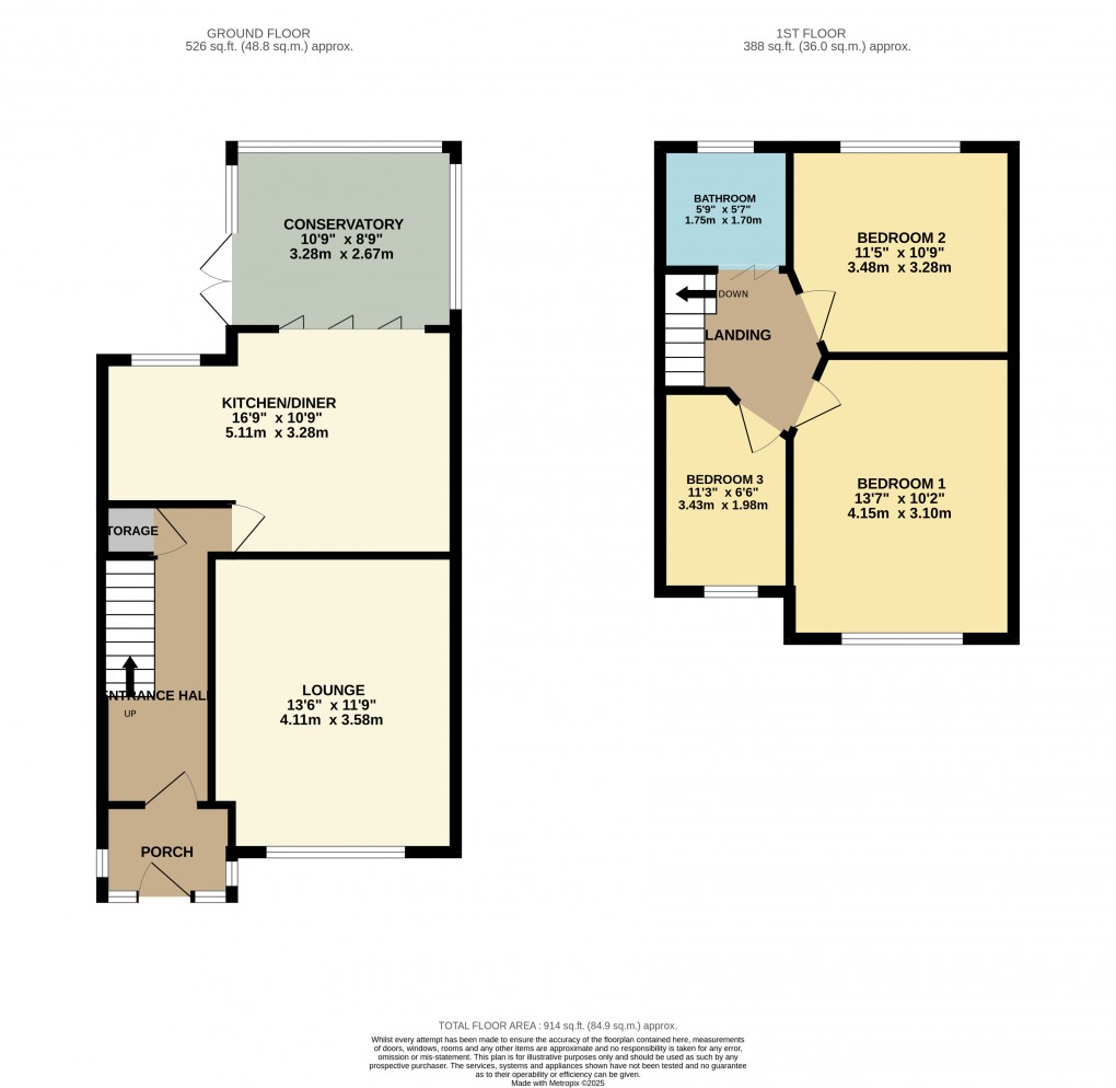 Floorplan for Luton, Bedfordshire