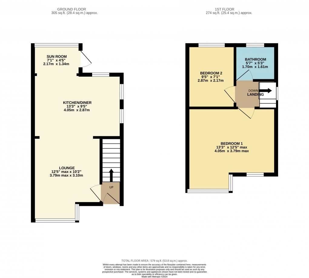 Floorplan for Luton, Bedfordshire