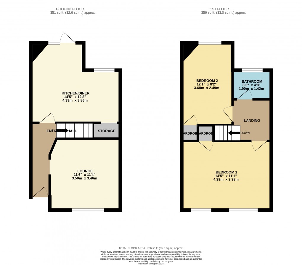 Floorplan for Luton, Bedfordshire