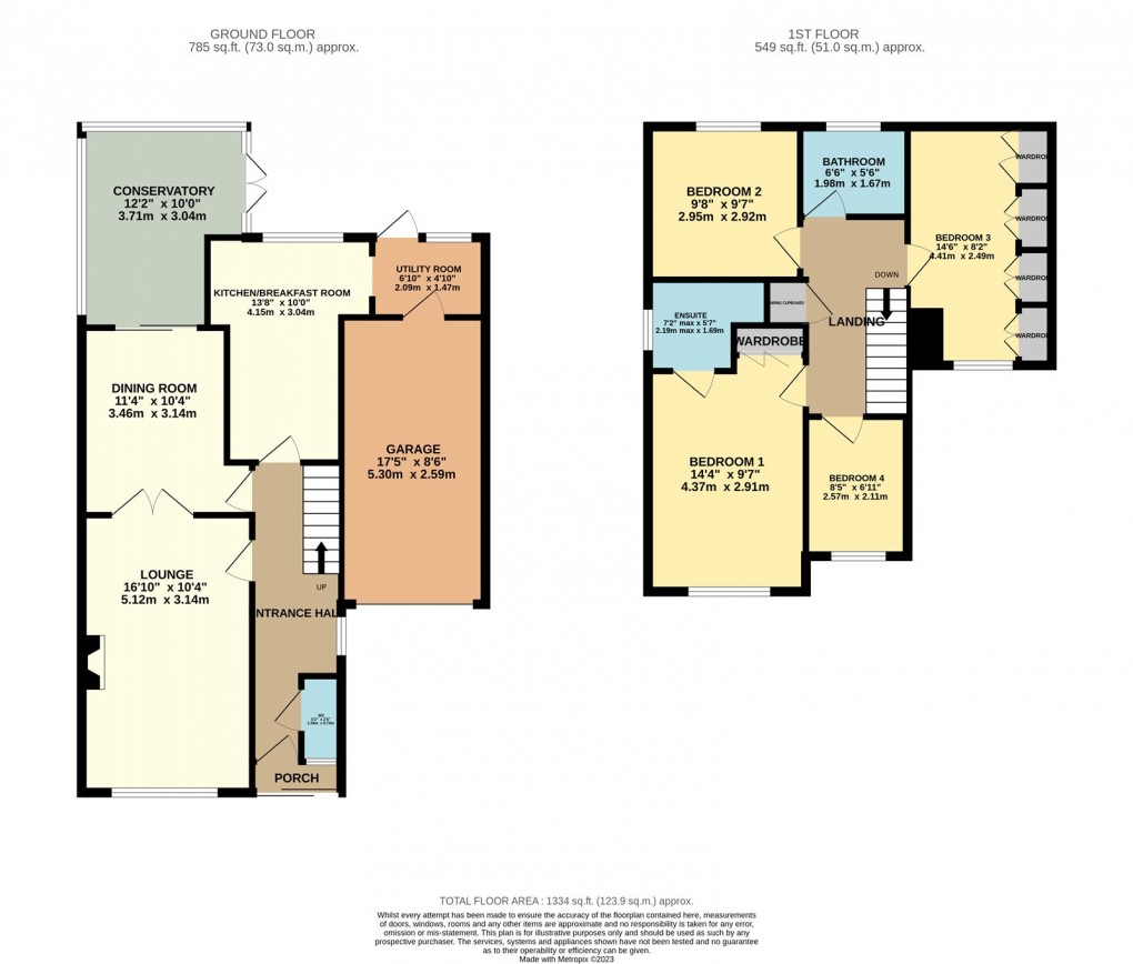 Floorplan for Luton, Bedfordshire