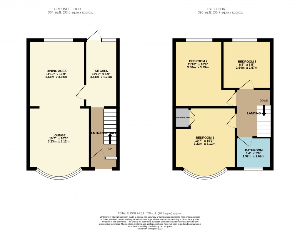 Floorplan for Luton, Bedfordshire