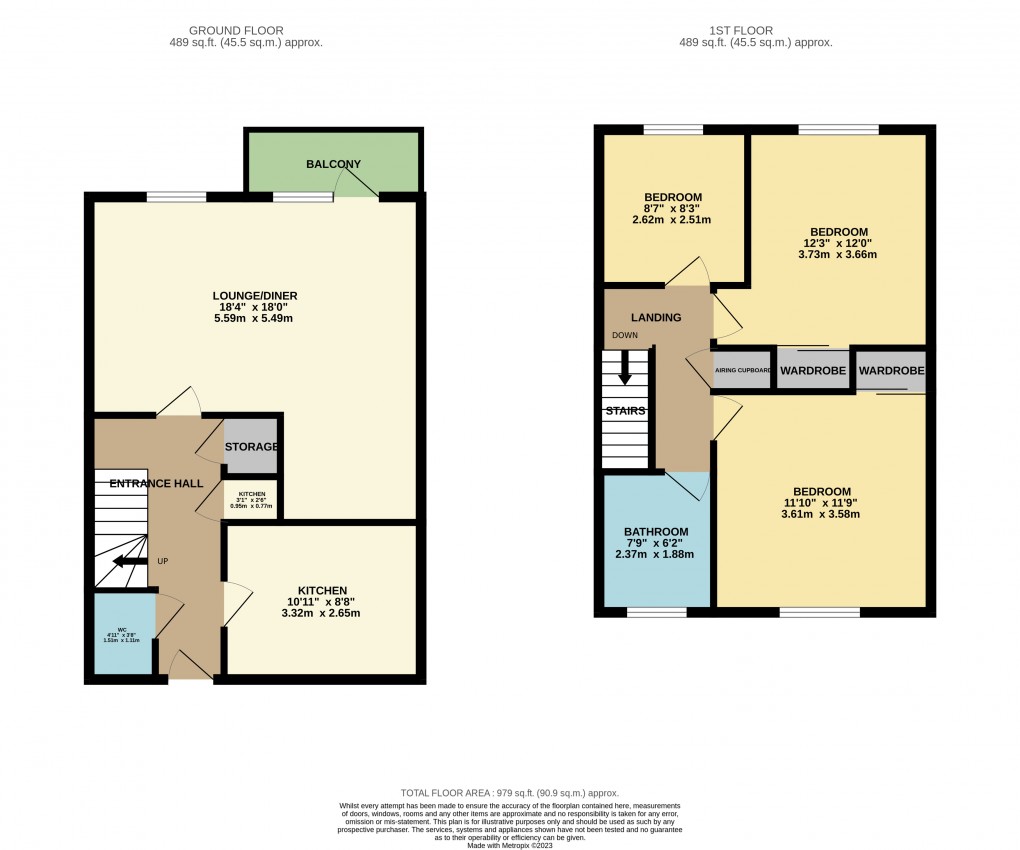 Floorplan for Dunstable, Bedfordshire