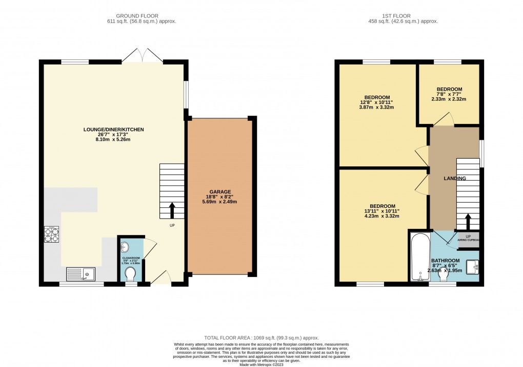 Floorplan for Luton, Bedfordshire