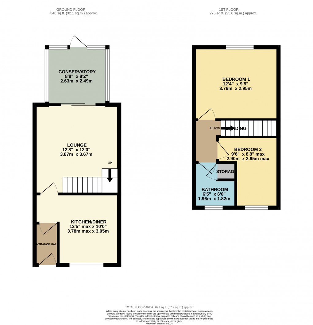 Floorplan for Luton, Bedfordshire