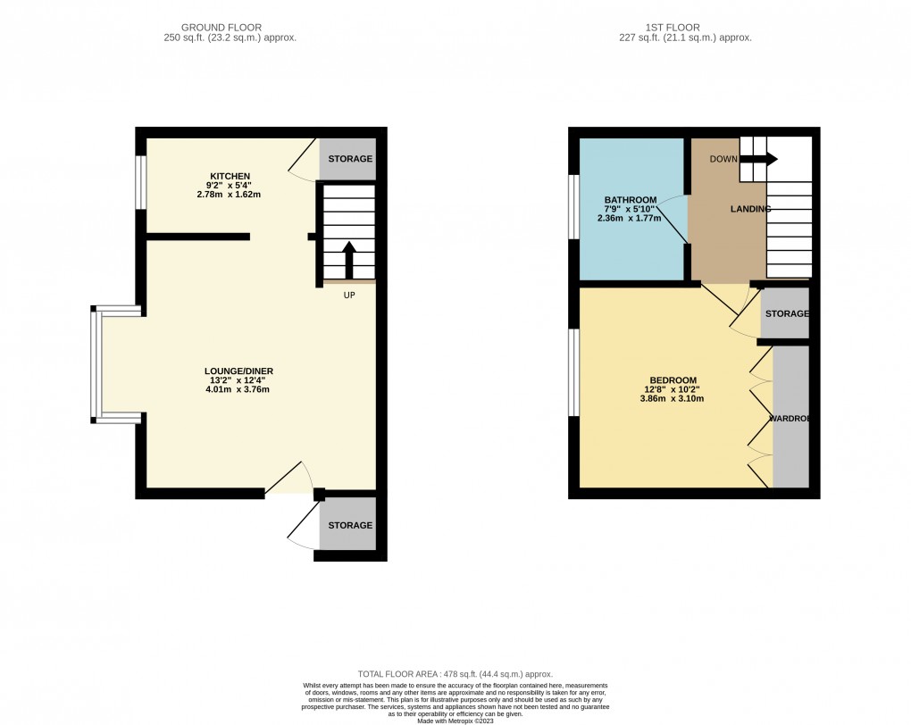 Floorplan for Luton, Bedfordshire