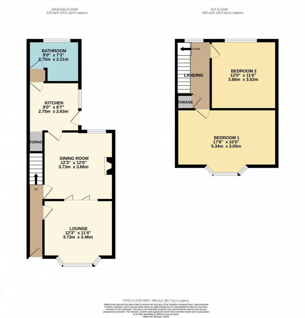 Floorplan for Luton, Bedfordshire