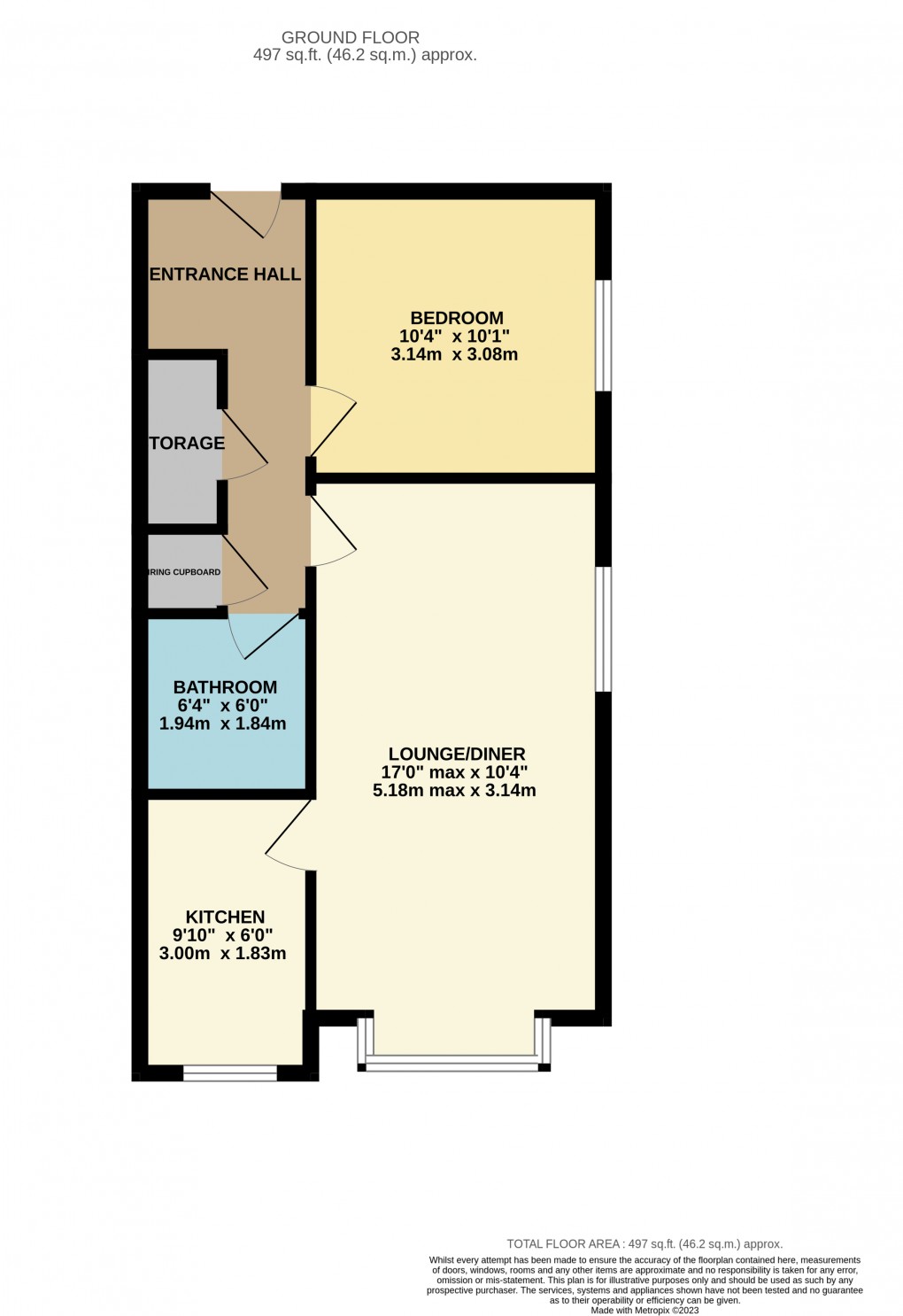 Floorplan for Luton, Bedfordshire