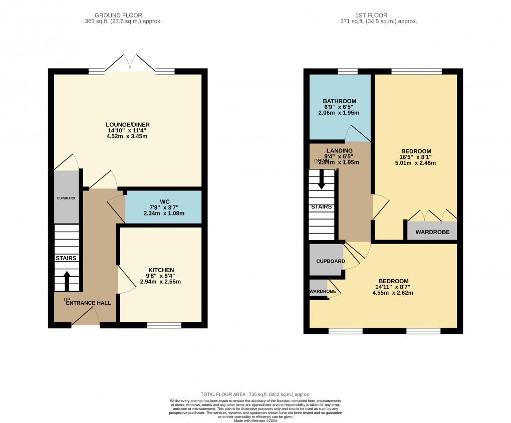 Floorplan for Houghton Regis, Dunstable, Bedfordshire