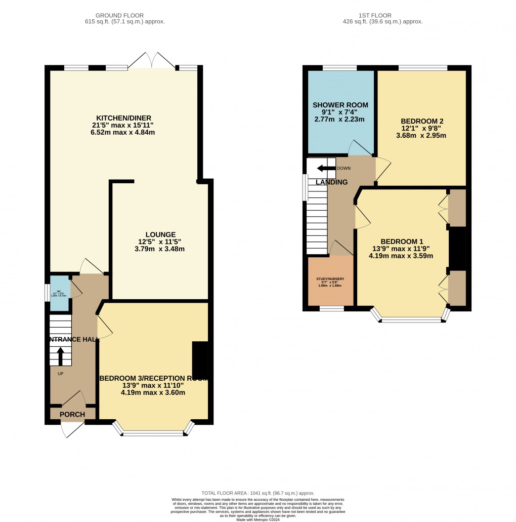 Floorplan for Luton, Bedfordshire