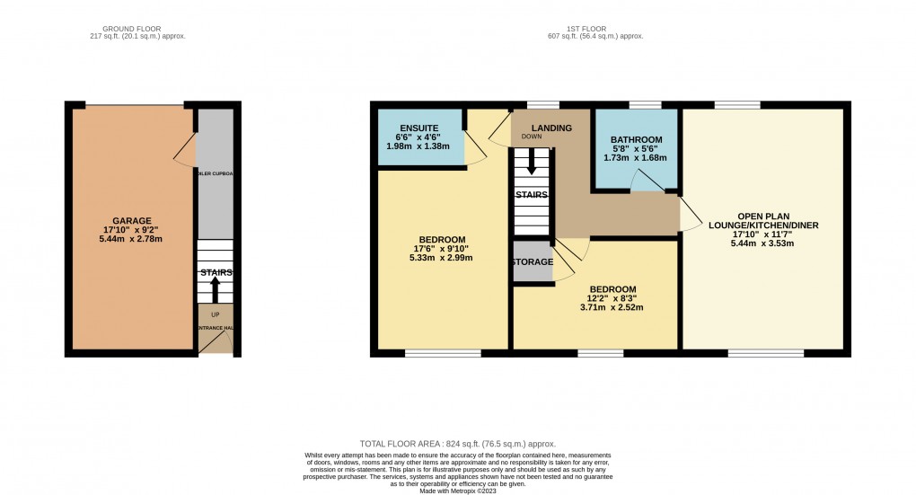 Floorplan for Houghton Regis, Dunstable, Bedfordshire